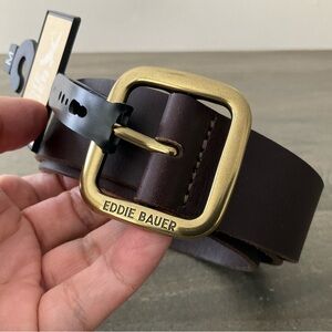 Eddie Bauer Leather Belt Size M